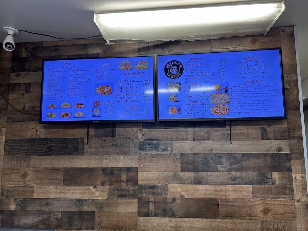 Freddy's Pasta and Pizza Menu image 1
