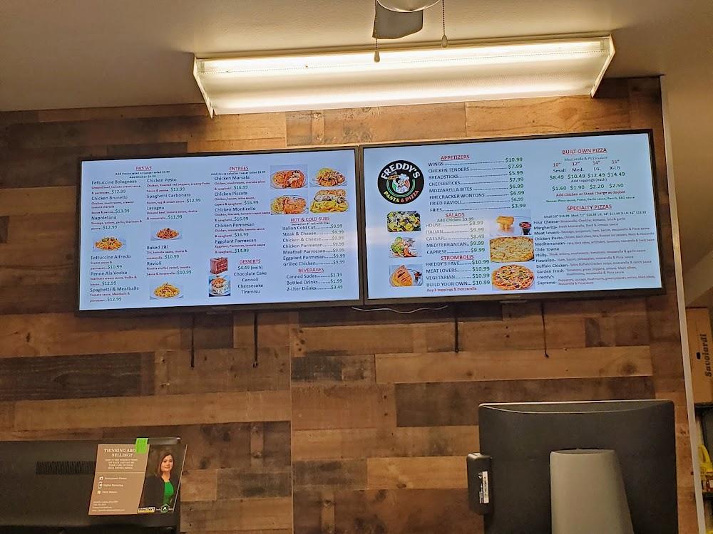 Freddy's Pasta and Pizza Menu image 2