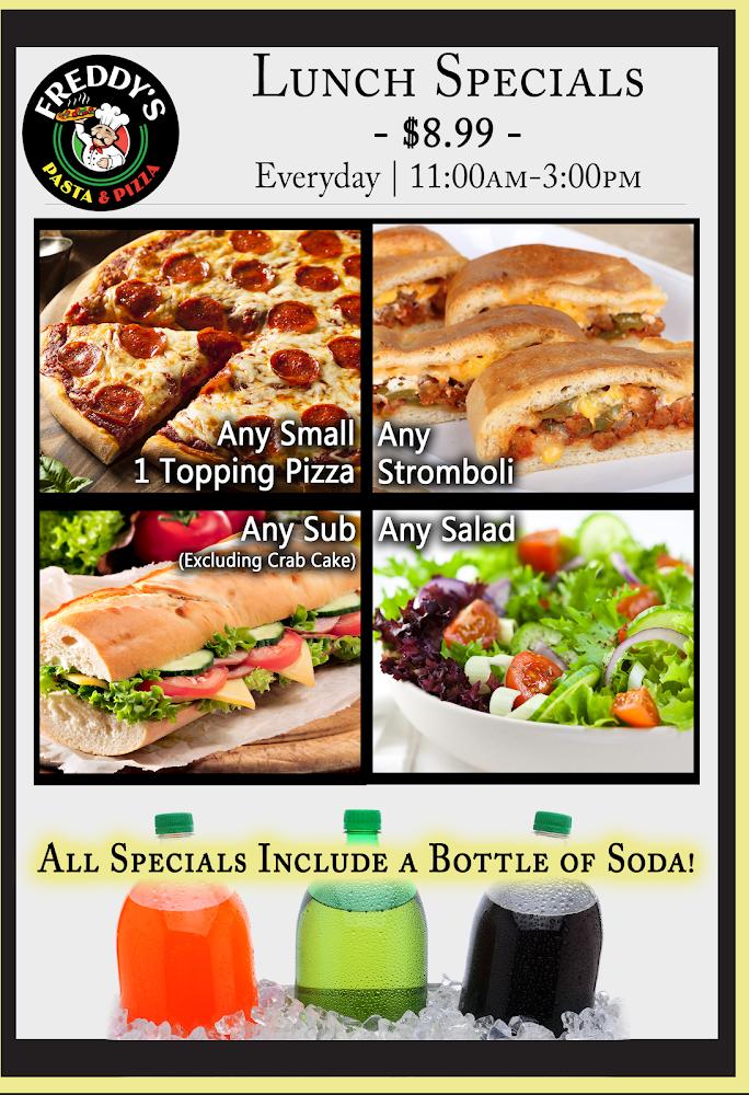 Freddy's Pasta and Pizza Menu image 4