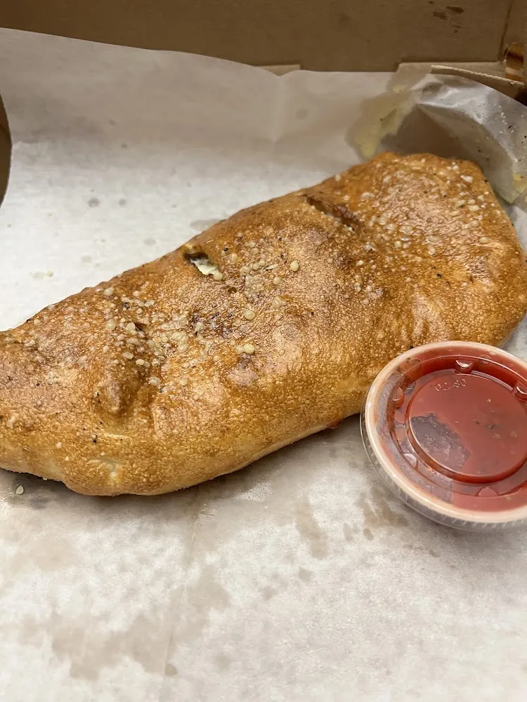 Veggie Calzone with Marinara Sauce on the Side